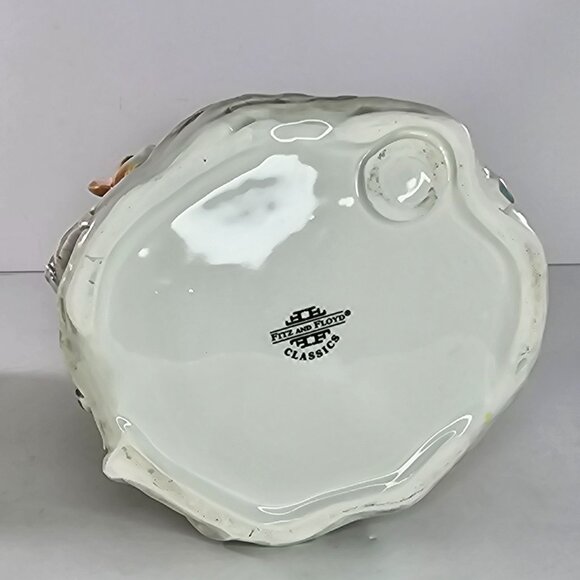 Vintage Fitz & Floyd Woodland Spring Bunny Rabbit Canister Jar *Chips* - Picture 7 of 9